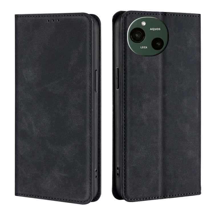 Skin Feel Magnetic Leather Phone Case, For Sharp Aquos R10, For Sharp Aqous wish5, For Sharp Aquos Wish4, For Sharp Aquos R9, For Sharp Aquos Sense 8, For Sharp Aquos R8 Pro SH-51, For Sharp Aquos R8 SH-52D, For Sharp Aqous Wish3
