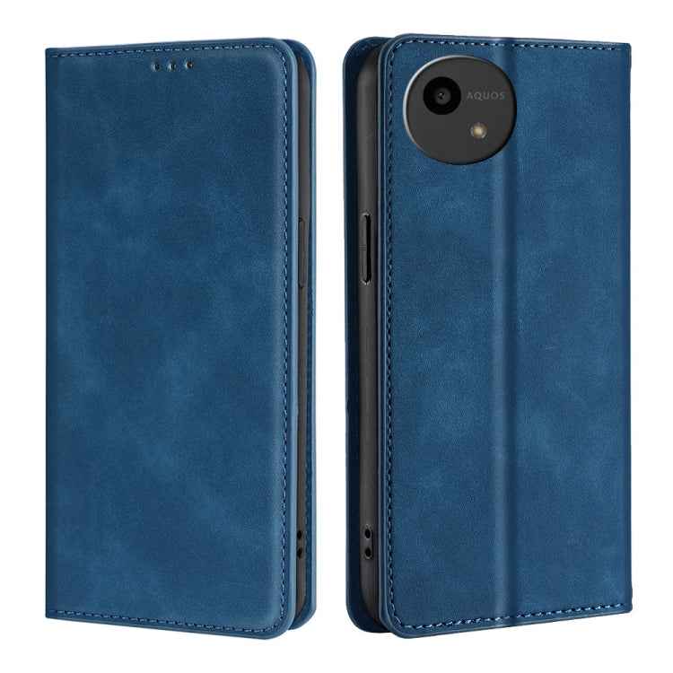 Skin Feel Magnetic Leather Phone Case, For Sharp Aquos R10, For Sharp Aqous wish5, For Sharp Aquos Wish4, For Sharp Aquos R9, For Sharp Aquos Sense 8, For Sharp Aquos R8 Pro SH-51, For Sharp Aquos R8 SH-52D, For Sharp Aqous Wish3