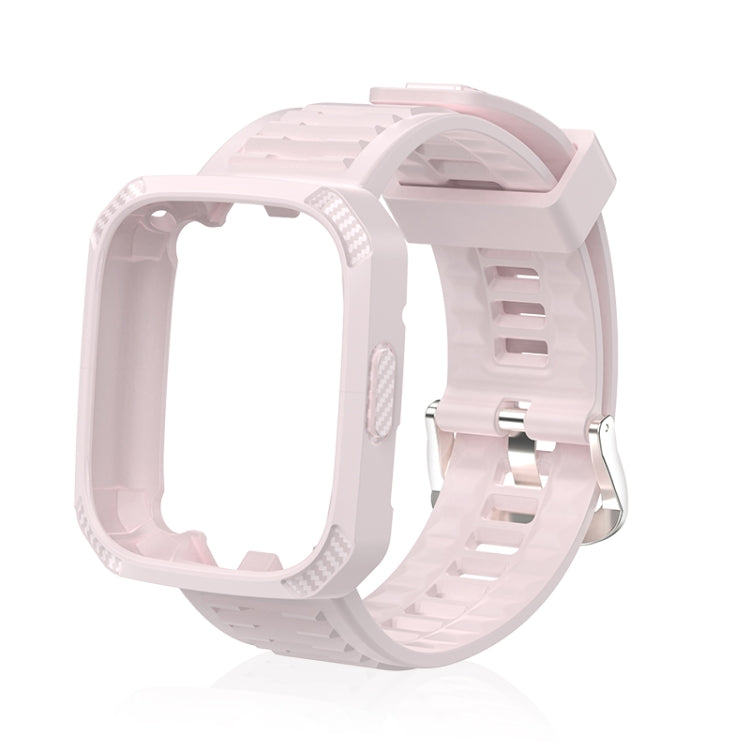 Carbon Fiber Texture Integrated Silicone Watch Band