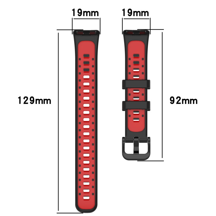 Two Color Silicone Watch Band
