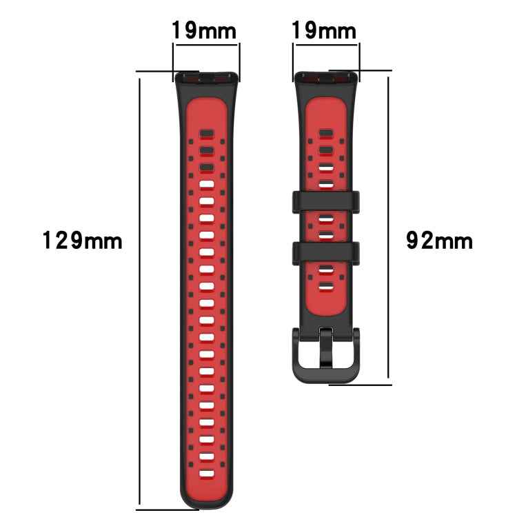 Two Color Silicone Watch Band