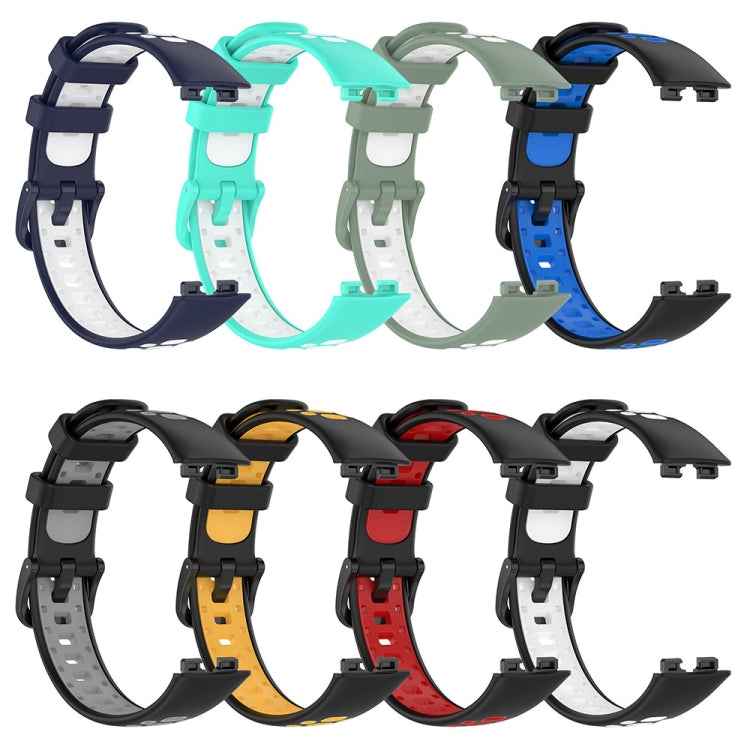 Two Color Silicone Watch Band