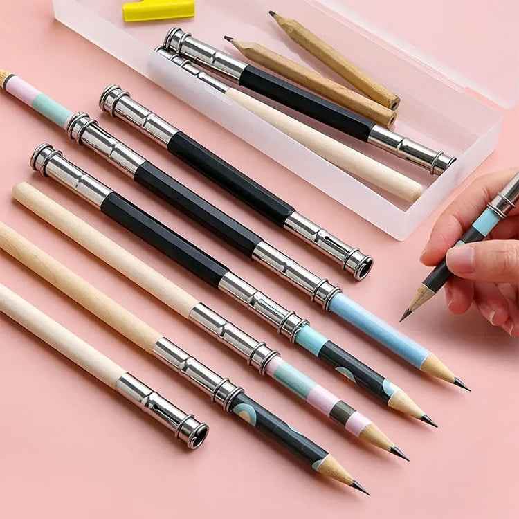Adjustable Wooden Double Ended Pencil Extender To Lengthen The Pen Barrel