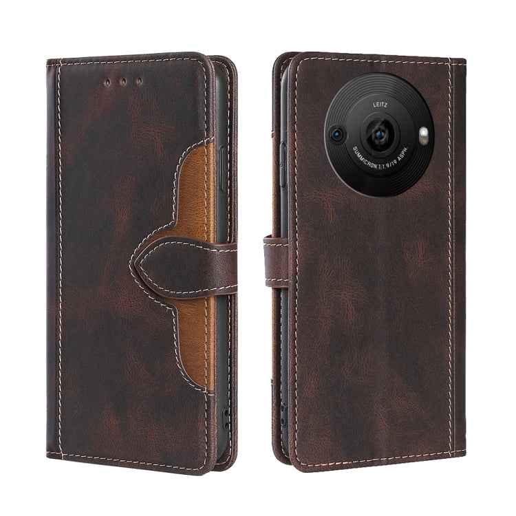 Skin Feel Magnetic Buckle Leather Phone Case, For Sharp Aquos R10, For Sharp Aqous wish5, For Sharp Aqous Wish4, For Sharp Aquos R9, For Sharp Aquos R8 Pro SH-51, For Sharp Aquos R8 SH-52D, For Sharp Aqous Wish3