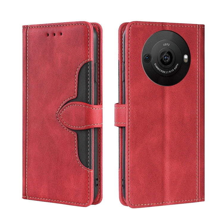 Skin Feel Magnetic Buckle Leather Phone Case, For Sharp Aquos R10, For Sharp Aqous wish5, For Sharp Aqous Wish4, For Sharp Aquos R9, For Sharp Aquos R8 Pro SH-51, For Sharp Aquos R8 SH-52D, For Sharp Aqous Wish3