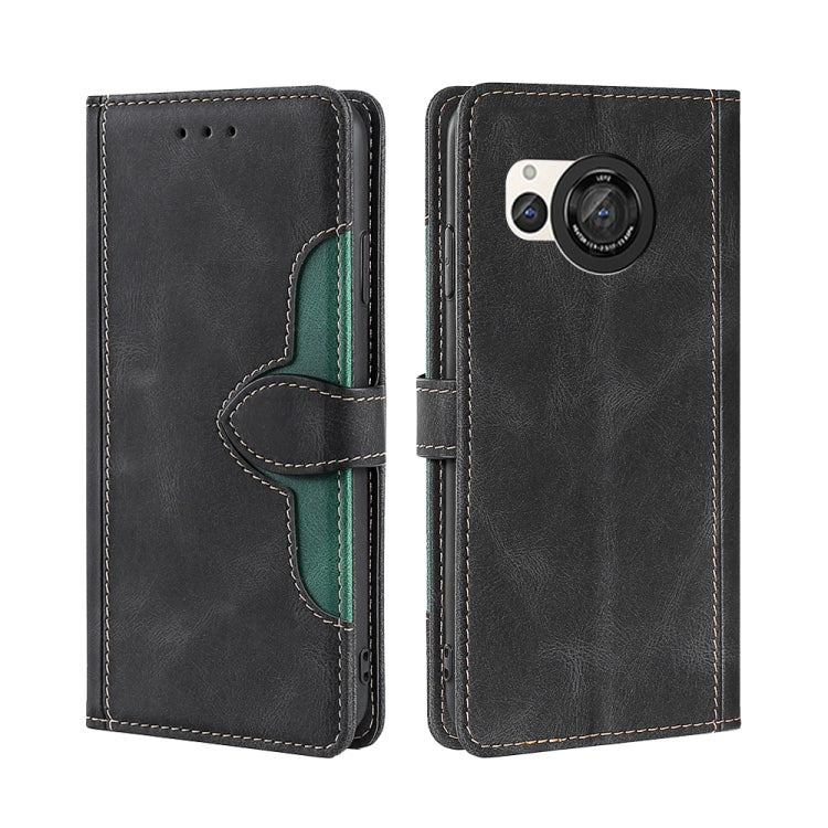 Skin Feel Magnetic Buckle Leather Phone Case, For Sharp Aquos R10, For Sharp Aqous wish5, For Sharp Aqous Wish4, For Sharp Aquos R9, For Sharp Aquos R8 Pro SH-51, For Sharp Aquos R8 SH-52D, For Sharp Aqous Wish3