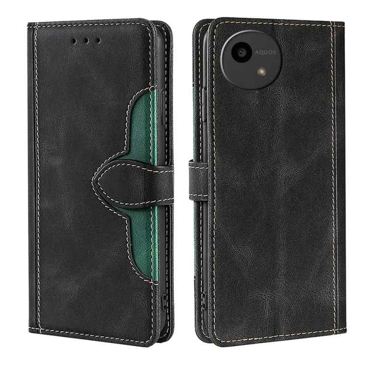 Skin Feel Magnetic Buckle Leather Phone Case, For Sharp Aquos R10, For Sharp Aqous wish5, For Sharp Aqous Wish4, For Sharp Aquos R9, For Sharp Aquos R8 Pro SH-51, For Sharp Aquos R8 SH-52D, For Sharp Aqous Wish3