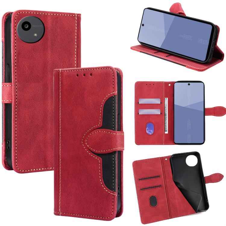 Skin Feel Magnetic Buckle Leather Phone Case, For Sharp Aquos R10, For Sharp Aqous wish5, For Sharp Aqous Wish4, For Sharp Aquos R9, For Sharp Aquos R8 Pro SH-51, For Sharp Aquos R8 SH-52D, For Sharp Aqous Wish3