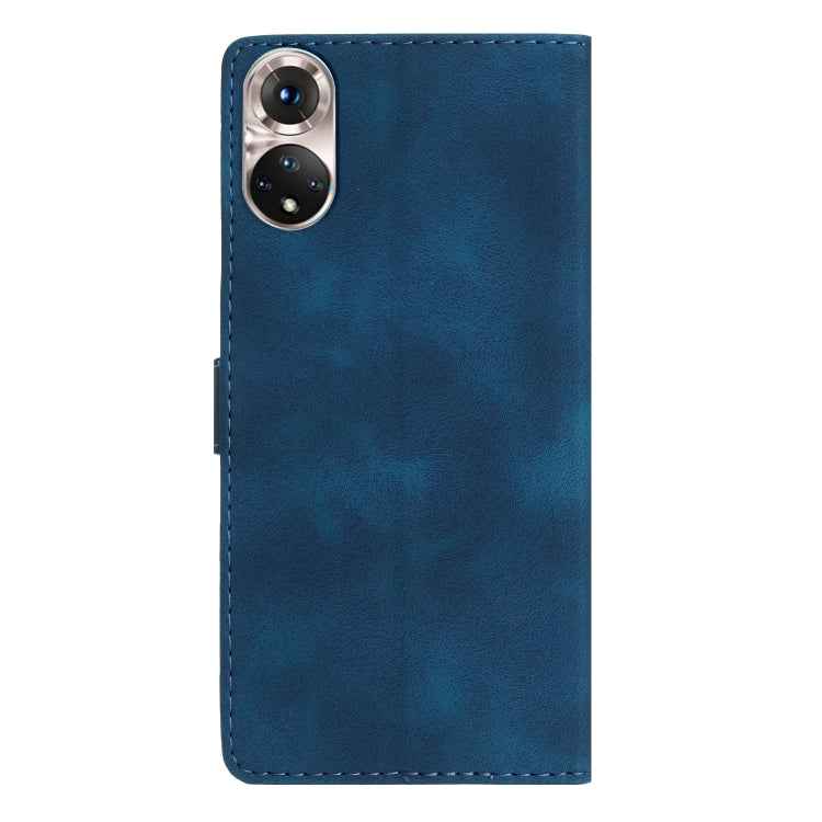 Flower Butterfly Embossing Pattern Leather Phone Case, For Honor 50