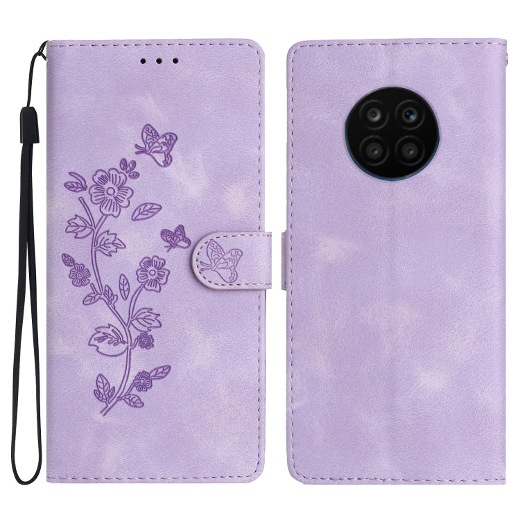 Flower Butterfly Embossing Pattern Leather Phone Case, For Honor 200 Lite Global, For Honor 90 Lite, For Honor 90 Pro, For Honor 90, For Honor 70, For Honor X7 / Play 30 Plus, For Honor X8 / X30i, For Honor 50 Lite