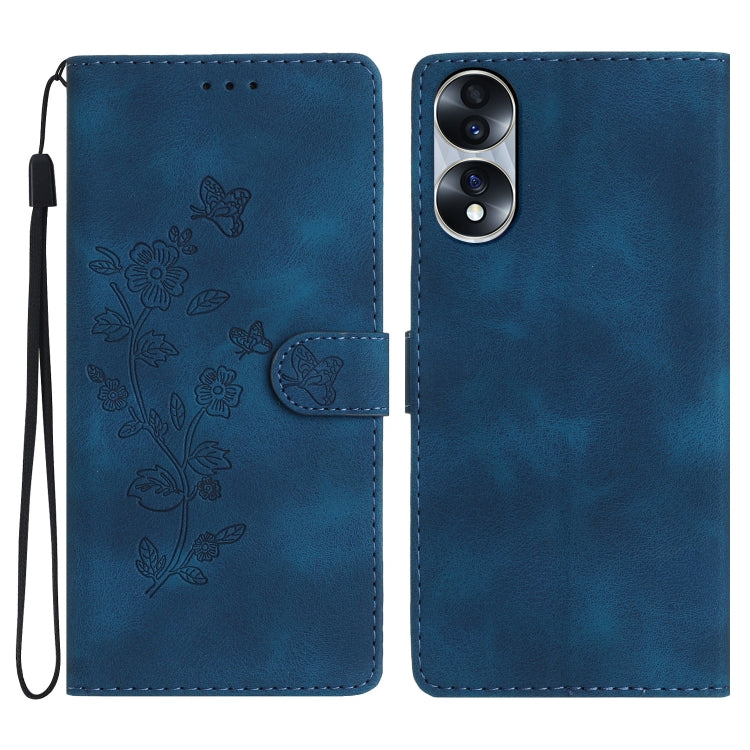 Flower Butterfly Embossing Pattern Leather Phone Case, For Honor 200 Lite Global, For Honor 90 Lite, For Honor 90 Pro, For Honor 90, For Honor 70, For Honor X7 / Play 30 Plus, For Honor X8 / X30i, For Honor 50 Lite