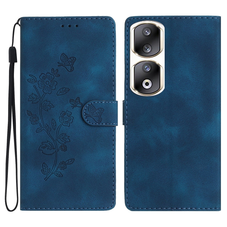 Flower Butterfly Embossing Pattern Leather Phone Case, For Honor 200 Lite Global, For Honor 90 Lite, For Honor 90 Pro, For Honor 90, For Honor 70, For Honor X7 / Play 30 Plus, For Honor X8 / X30i, For Honor 50 Lite