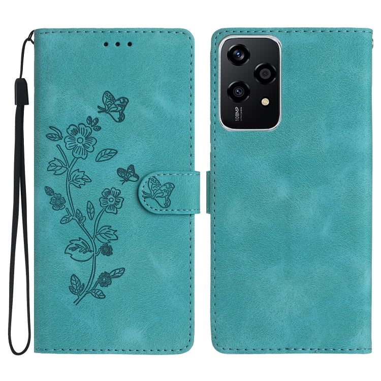 Flower Butterfly Embossing Pattern Leather Phone Case, For Honor 200 Lite Global, For Honor 90 Lite, For Honor 90 Pro, For Honor 90, For Honor 70, For Honor X7 / Play 30 Plus, For Honor X8 / X30i, For Honor 50 Lite
