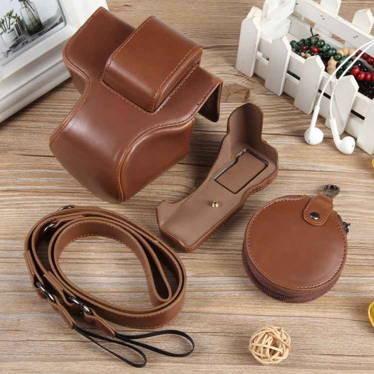 Full Body Magnetic Leather Camera Case Bag with Strap, Deluxe Edition