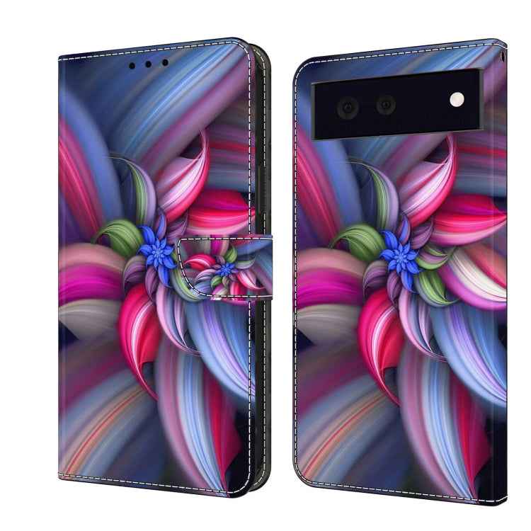 Crystal 3D Shockproof Protective Leather Phone Case, For Google Pixel 7, For Google Pixel 6a