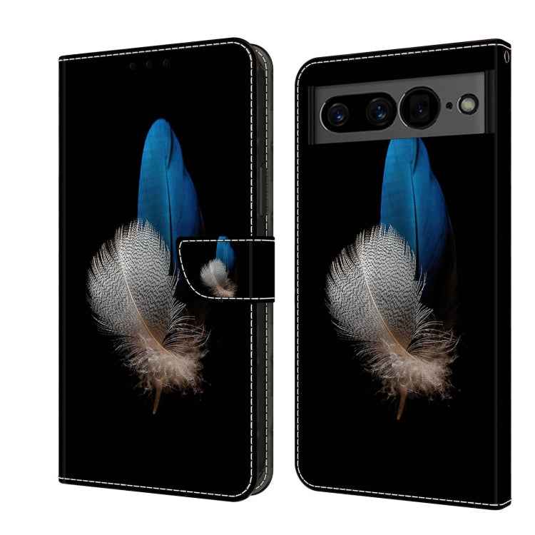 Crystal 3D Shockproof Protective Leather Phone Case, For Google Pixel 7, For Google Pixel 6a