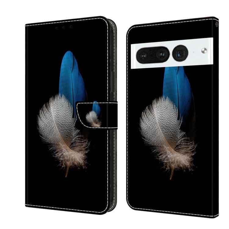 Crystal 3D Shockproof Protective Leather Phone Case, For Google Pixel 7a, For Google Pixel 7 Pro