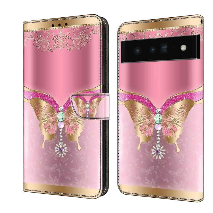 Crystal 3D Shockproof Protective Leather Phone Case, For Google Pixel 6, For Google Pixel 6 Pro