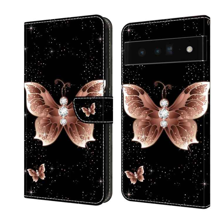 Crystal 3D Shockproof Protective Leather Phone Case, For Google Pixel 6, For Google Pixel 6 Pro