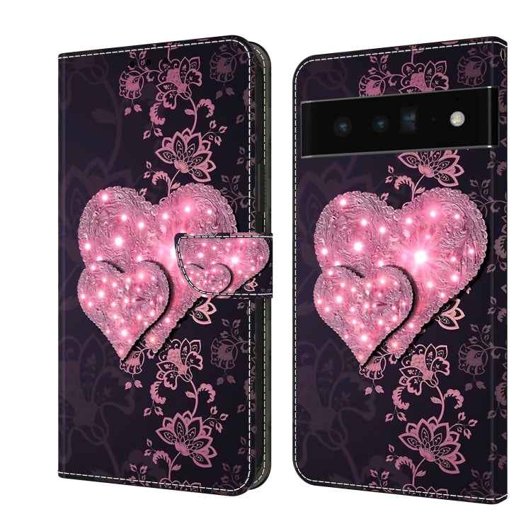 Crystal 3D Shockproof Protective Leather Phone Case, For Google Pixel 6, For Google Pixel 6 Pro