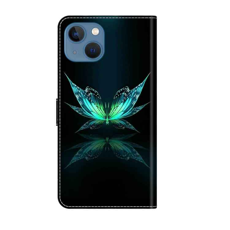 Crystal 3D Shockproof Protective Leather Phone Case, For iPhone 13 / 14, For iPhone 15 Pro