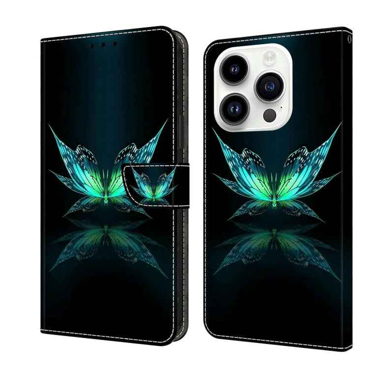 Crystal 3D Shockproof Protective Leather Phone Case, For iPhone 14 Pro, For iPhone 15 Plus
