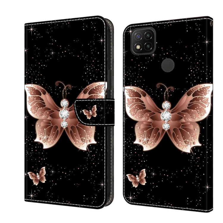 Crystal 3D Shockproof Protective Leather Phone Case, For Xiaomi Redmi 9, For Xiaomi Redmi 9C