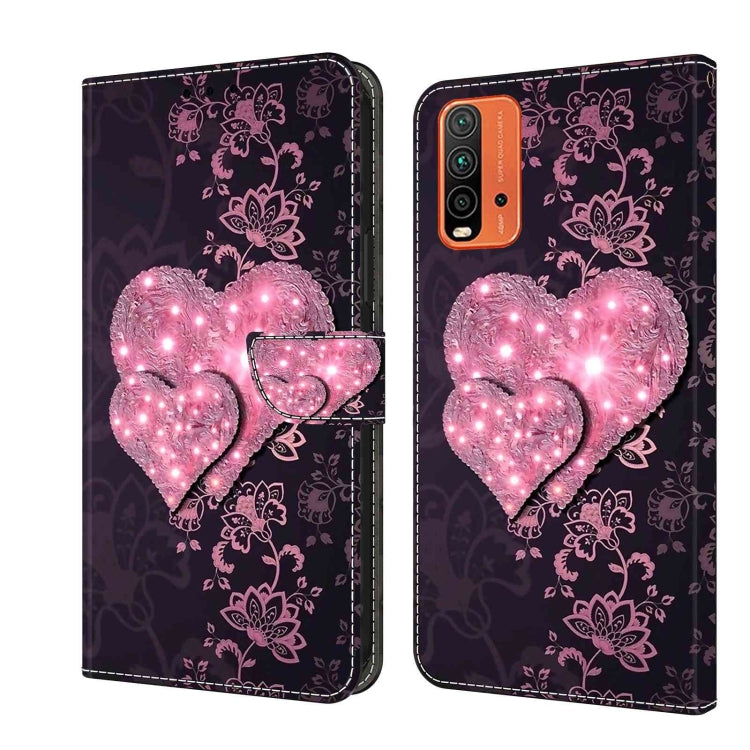 Crystal 3D Shockproof Protective Leather Phone Case, For Xiaomi Redmi 9T, For Xiaomi Redmi 9A