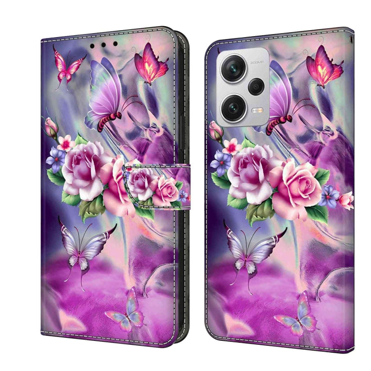 Crystal 3D Shockproof Protective Leather Phone Case, For Xiaomi Redmi Note 12 4G, For Xiaomi Redmi Note 12 Pro+