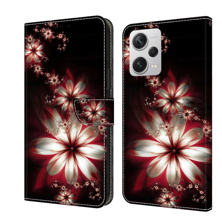Crystal 3D Shockproof Protective Leather Phone Case, For Xiaomi Redmi Note 12 4G, For Xiaomi Redmi Note 12 Pro+