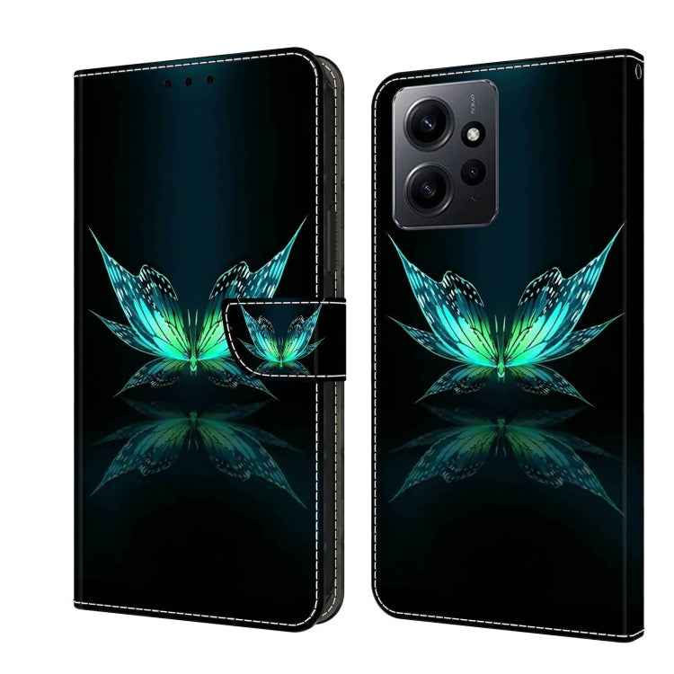 Crystal 3D Shockproof Protective Leather Phone Case, For Xiaomi Redmi Note 12 4G, For Xiaomi Redmi Note 12 Pro+