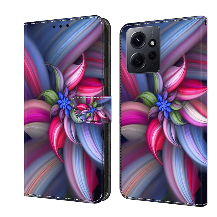 Crystal 3D Shockproof Protective Leather Phone Case, For Xiaomi Redmi Note 12 4G, For Xiaomi Redmi Note 12 Pro+