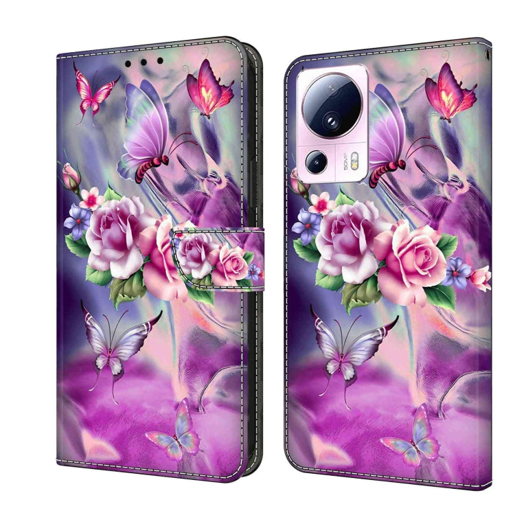 Crystal 3D Shockproof Protective Leather Phone Case, For Xiaomi 13 Lite, For Xiaomi 13 Pro