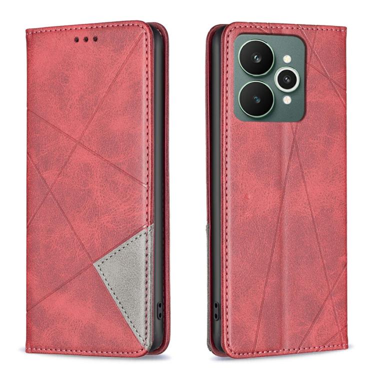 Rhombus Texture Leather Phone Case, For Realme 16 5G, For Realme 16 Pro+ 5G, For Realme 16 Pro 5G, For Realme 15 Pro 5G, For Realme 15 5G, For Realme C53