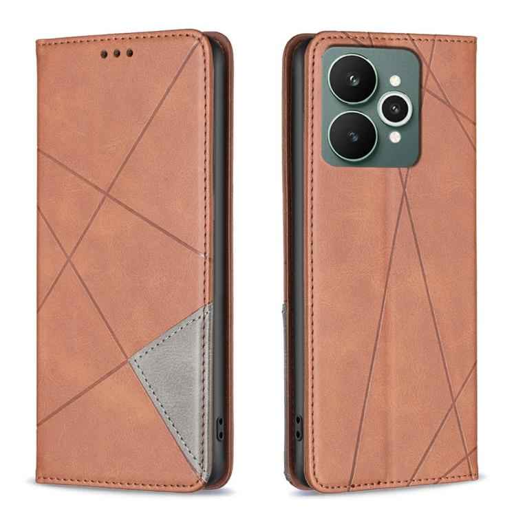 Rhombus Texture Leather Phone Case, For Realme 15 Pro 5G, For Realme 15 5G, For Realme C53