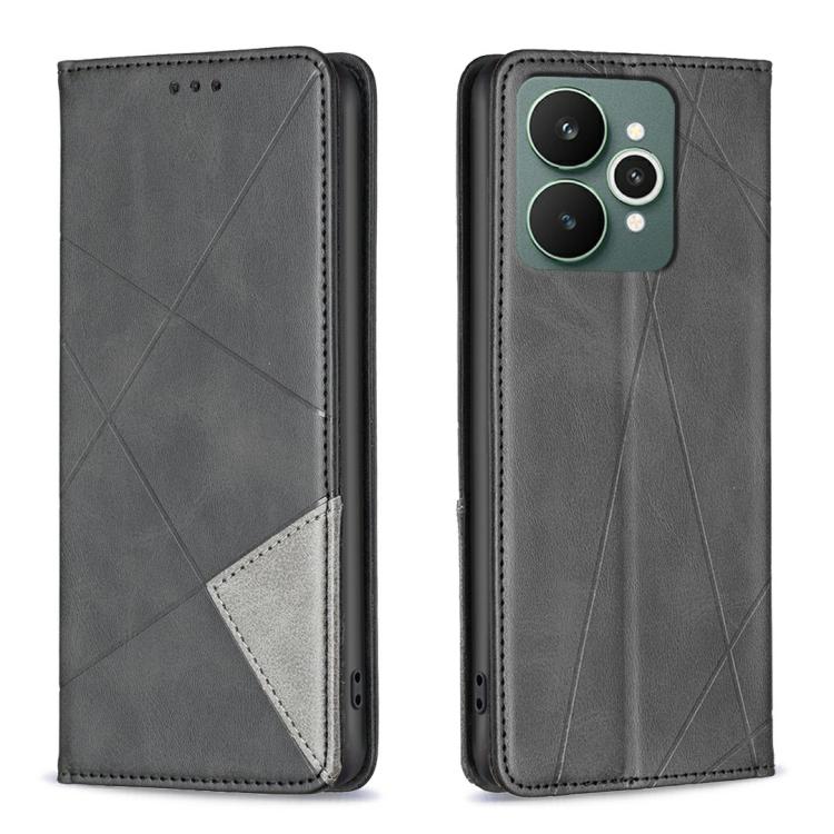 Rhombus Texture Leather Phone Case, For Realme 16 5G, For Realme 16 Pro+ 5G, For Realme 16 Pro 5G, For Realme 15 Pro 5G, For Realme 15 5G, For Realme C53