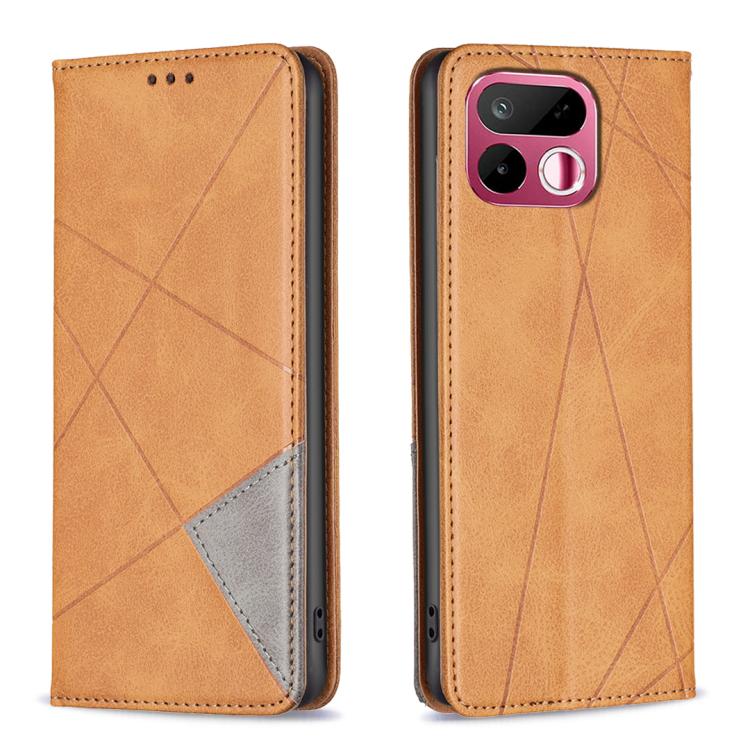 Rhombus Texture Leather Phone Case, For Realme 16T 5G, For Realme 16 5G, For Realme 16 Pro+ 5G, For Realme 16 Pro 5G, For Realme 15 Pro 5G, For Realme 15 5G, For Realme C53