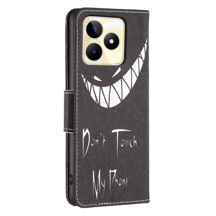 Colored Drawing Pattern Leather Phone Case, For Realme C53