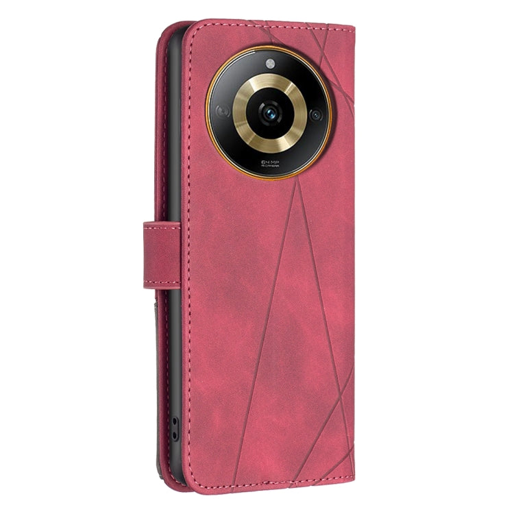 Magnetic Buckle Rhombus Texture Leather Phone Case, For Realme 11 4G, For Realme 11 5G, For Realme C53, For Realme C65 4G