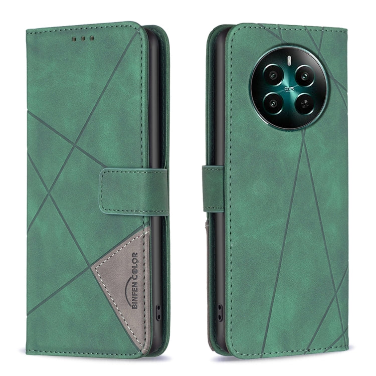 Magnetic Buckle Rhombus Texture Leather Phone Case, For Realme 14X 5G, For Realme C75 4G, For Realme Note 60 / C61, For Realme 13 Pro 5G / 13 Pro+ 5G, For Realme GT 6 / GT 6T, For Realme C61 / C63, For Realme 12+ 5G, For Realme 11 4G