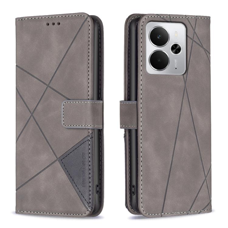 Magnetic Buckle Rhombus Texture Leather Phone Case, For Realme 16T 5G, For Realme 16 5G, For Realme 16 Pro+ 5G, For Realme 16 Pro 5G, For Realme 15 Pro 5G, For Realme 15 5G, For Realme 14 5G Global, For Realme P3 Pro