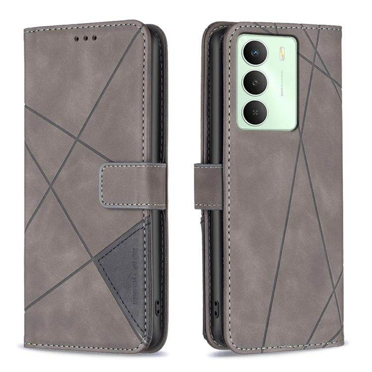 Magnetic Buckle Rhombus Texture Leather Phone Case, For Realme 14X 5G, For Realme C75 4G, For Realme Note 60 / C61, For Realme 13 Pro 5G / 13 Pro+ 5G, For Realme GT 6 / GT 6T, For Realme C61 / C63, For Realme 12+ 5G, For Realme 11 4G