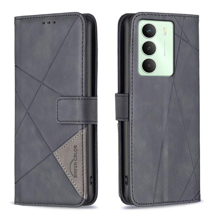 Magnetic Buckle Rhombus Texture Leather Phone Case, For Realme 14X 5G, For Realme C75 4G, For Realme Note 60 / C61, For Realme 13 Pro 5G / 13 Pro+ 5G, For Realme GT 6 / GT 6T, For Realme C61 / C63, For Realme 12+ 5G, For Realme 11 4G