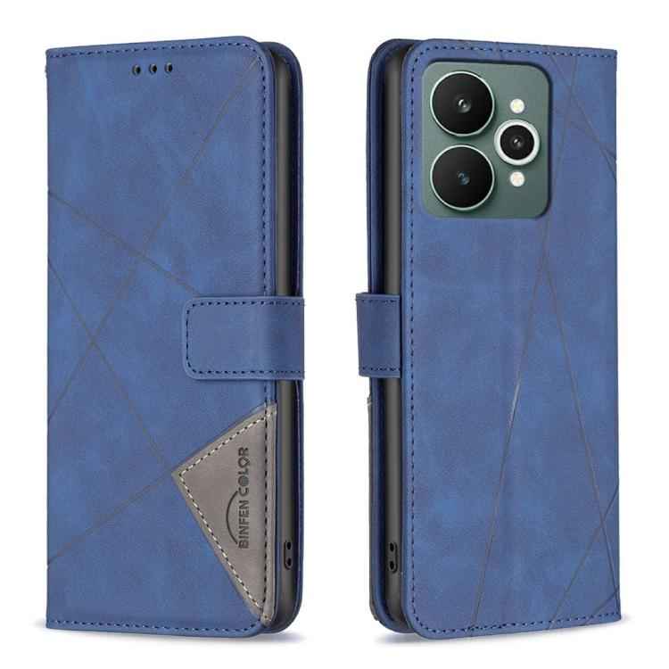 Magnetic Buckle Rhombus Texture Leather Phone Case, For Realme 16T 5G, For Realme 16 5G, For Realme 16 Pro+ 5G, For Realme 16 Pro 5G, For Realme 15 Pro 5G, For Realme 15 5G, For Realme 14 5G Global, For Realme P3 Pro