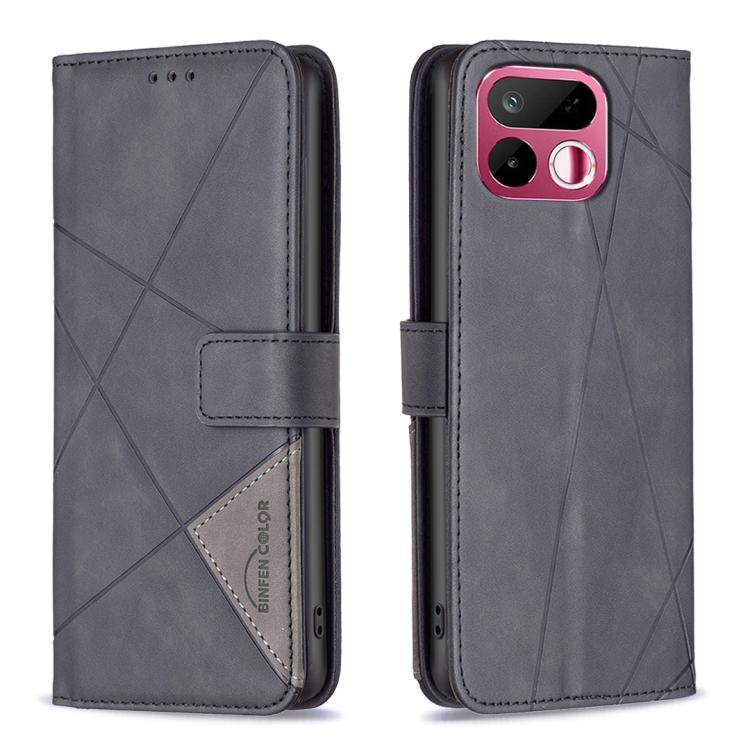 Magnetic Buckle Rhombus Texture Leather Phone Case, For Realme 16T 5G, For Realme 16 5G, For Realme 16 Pro+ 5G, For Realme 16 Pro 5G, For Realme 15 Pro 5G, For Realme 15 5G, For Realme 14 5G Global, For Realme P3 Pro