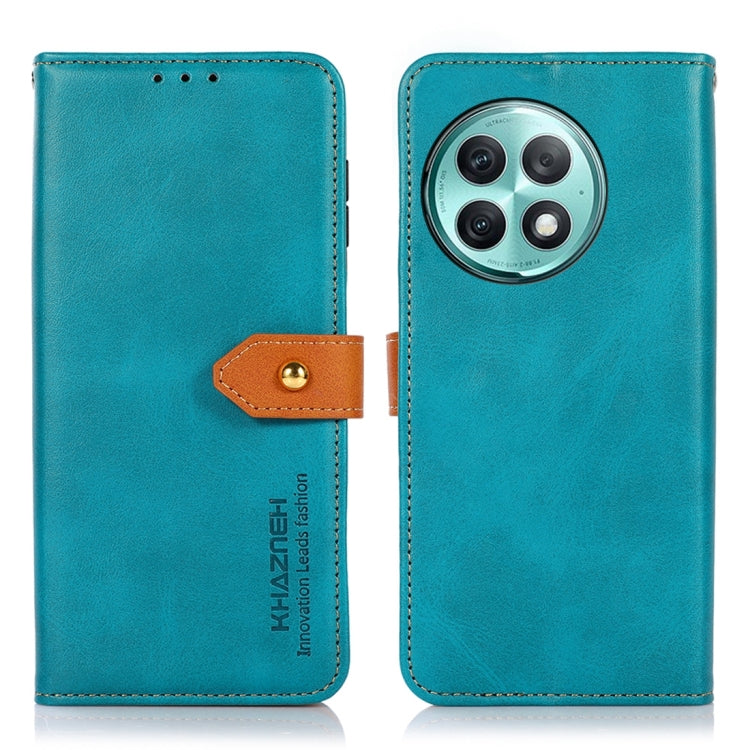 KHAZNEH Dual-color Cowhide Texture Flip Leather Phone Case, For OnePlus Ace 2 Pro, For OnePlus Nord 3 / Ace 2V