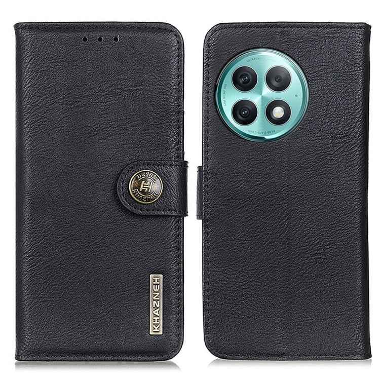 KHAZNEH Cowhide Texture Flip Leather Phone Case