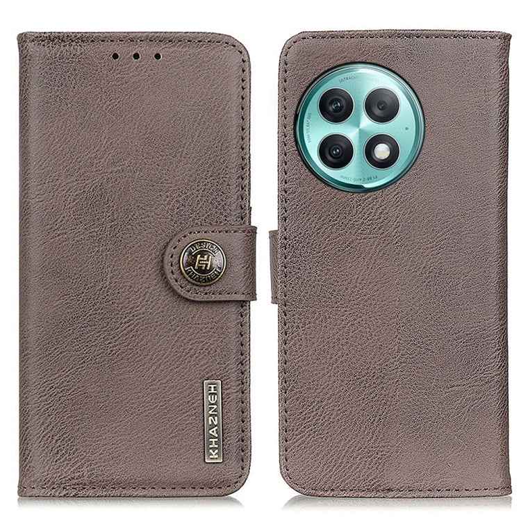 KHAZNEH Cowhide Texture Flip Leather Phone Case