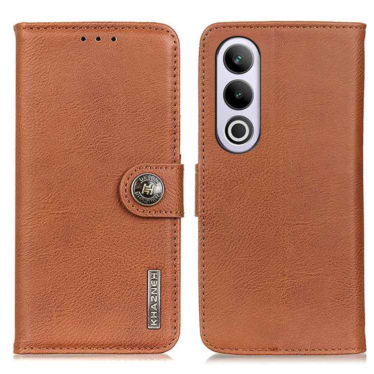 KHAZNEH Cowhide Texture Flip Leather Phone Case