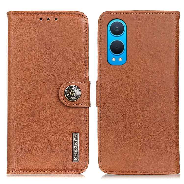 KHAZNEH Cowhide Texture Flip Leather Phone Case